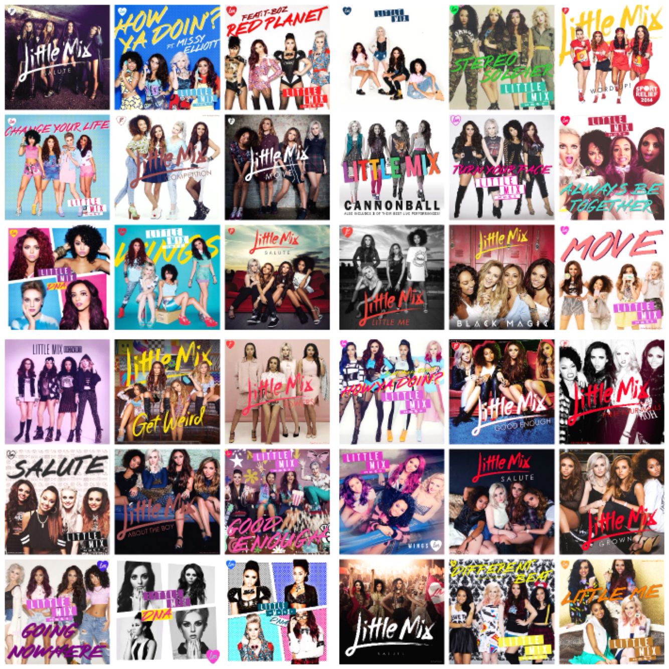 little mix albums in order