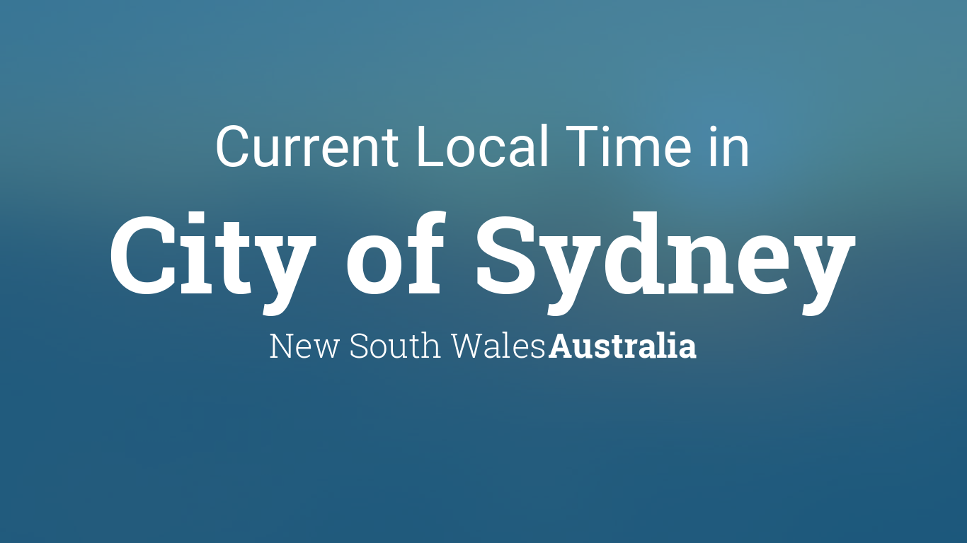 local time in sydney australia