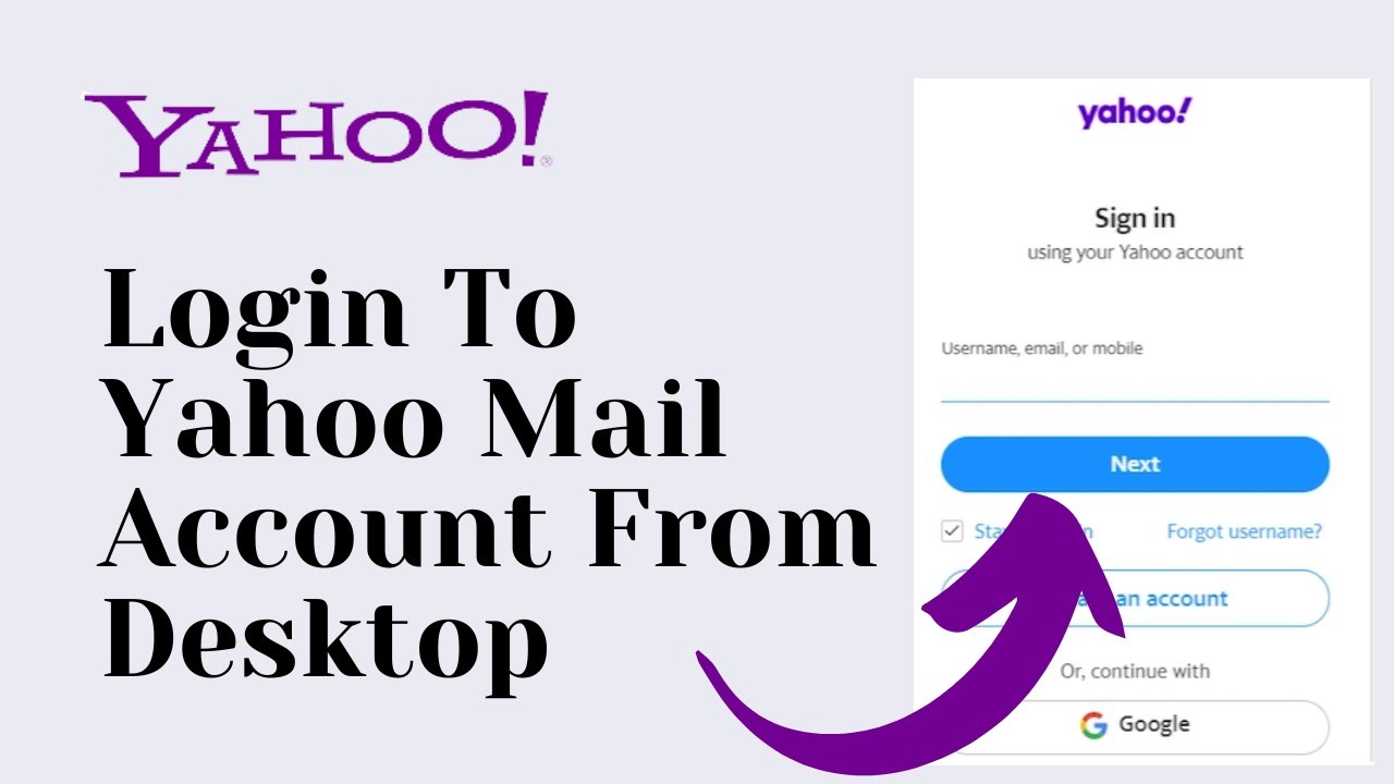 login into yahoo email