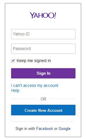 login to yahoo mail account