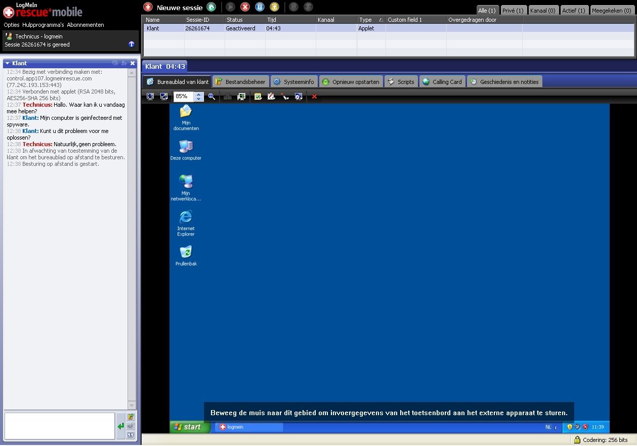 logmein technician console