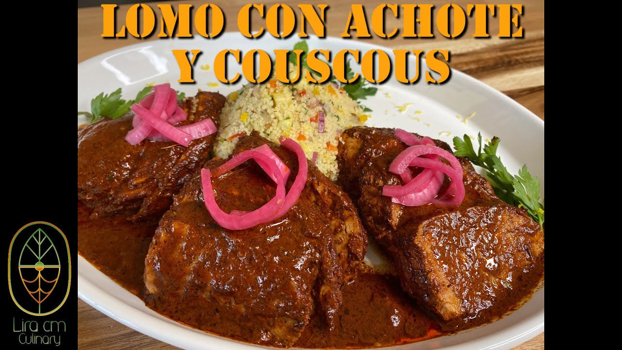 lomo de cerdo con achiote