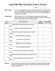 lord of the flies activities worksheets