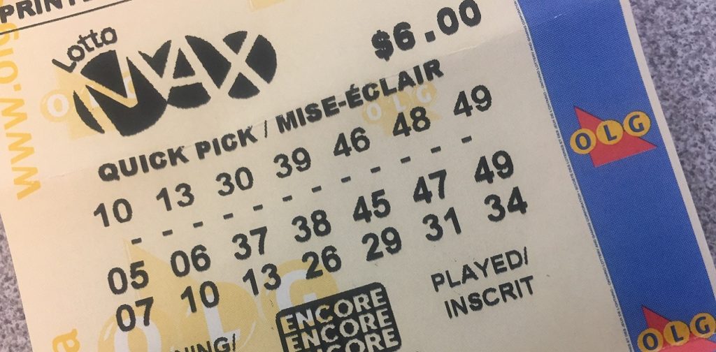 lotto max jackpot winning ticket