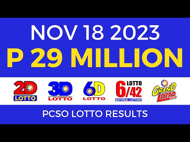 lotto results for 18th november