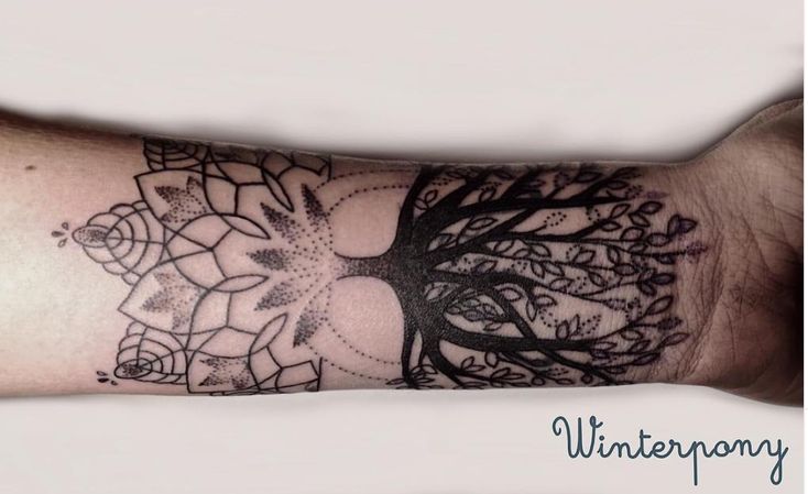 lotus tree tattoo