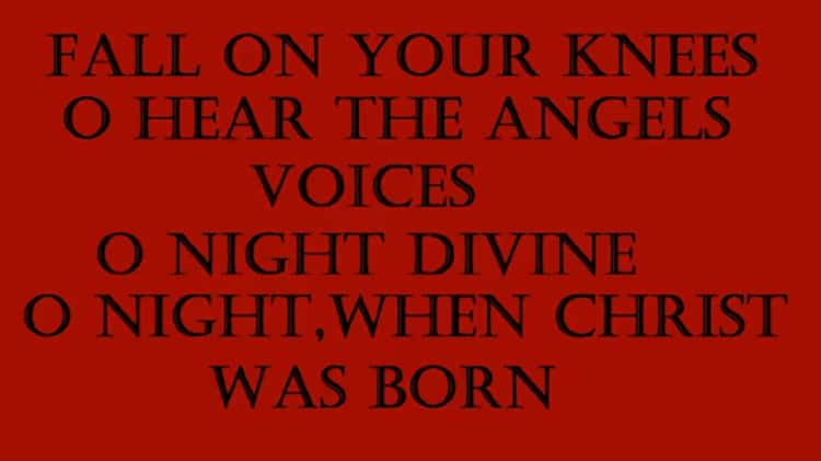 lyrics o holy night mariah carey