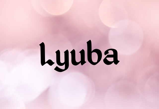 lyuba name