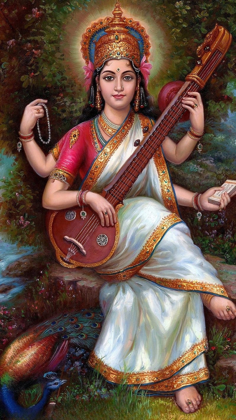 maa saraswati photo hd wallpaper download