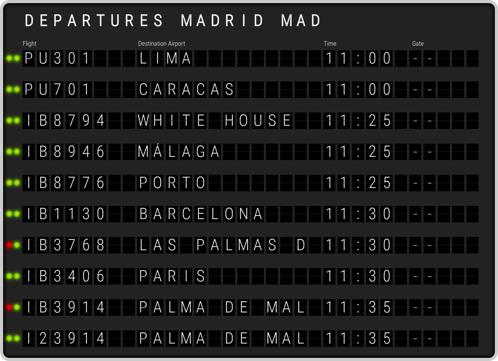 mad departures