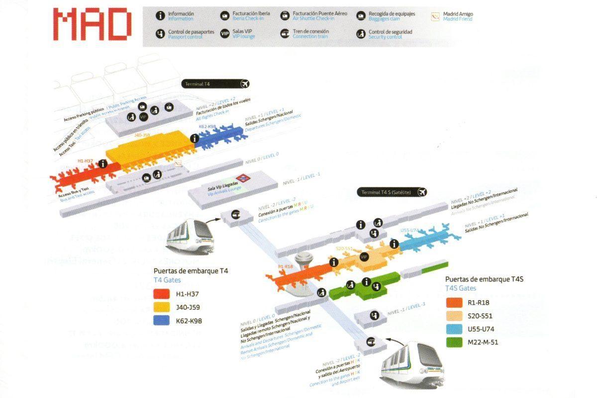 madrid barajas terminal 1 map