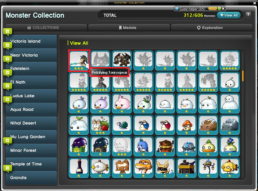 maplestory monster collection