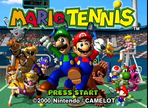 mario power tennis 64