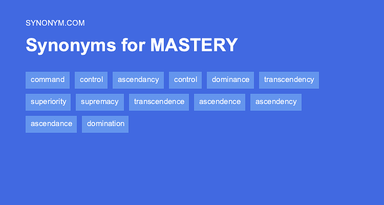 mastering synonyms