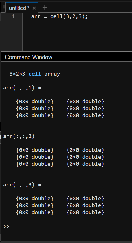 matlab cell array