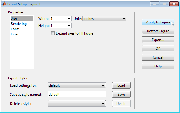 matlab save figure