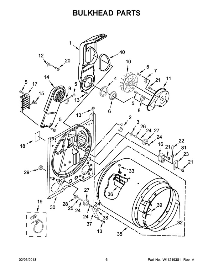 maytag dryer parts