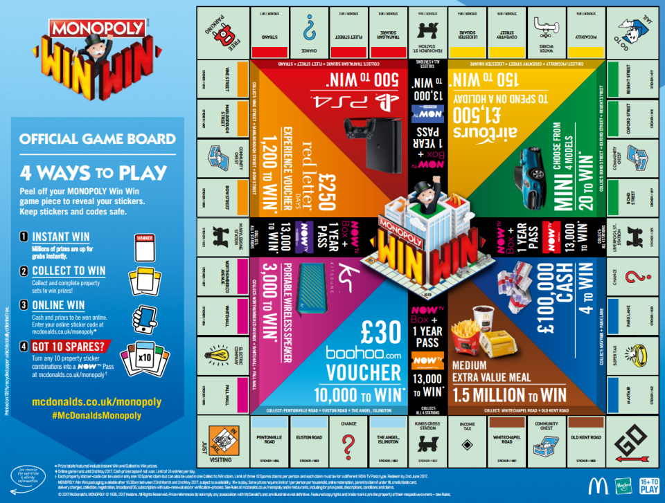 mcdonalds monopoly pieces