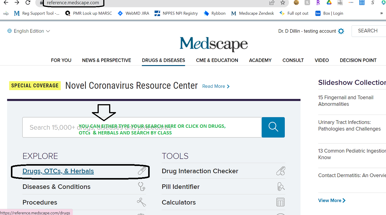 medscape drug interaction checker