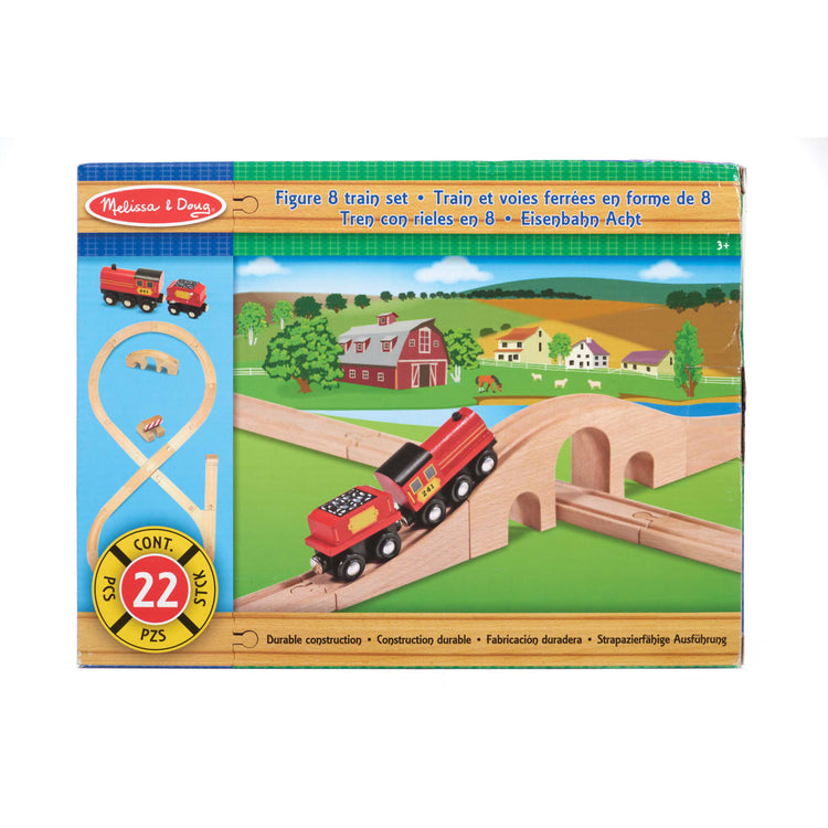 melissa and doug wooden railway set