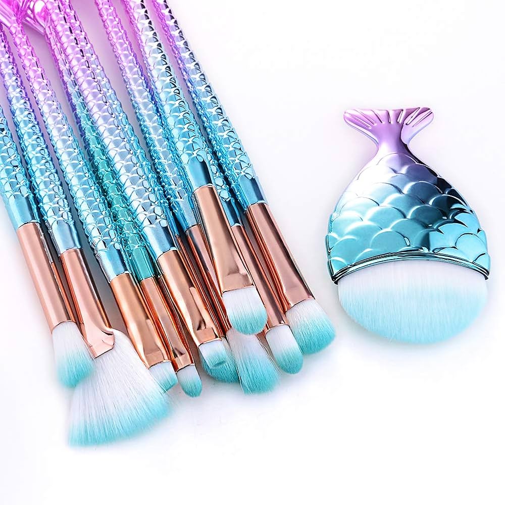 mermaid makeup brushes