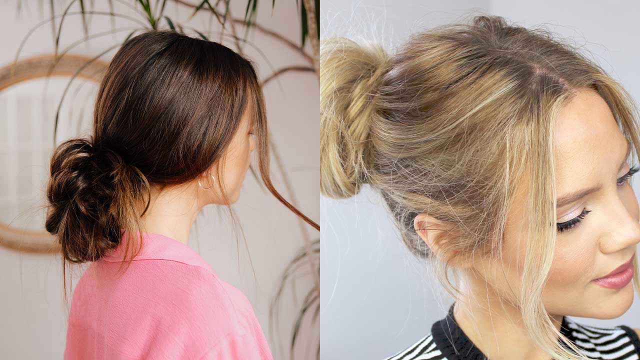 messy bun tutorial