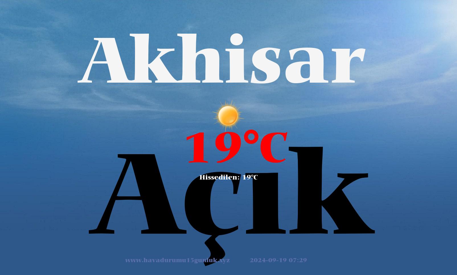 meteoroloji manisa akhisar