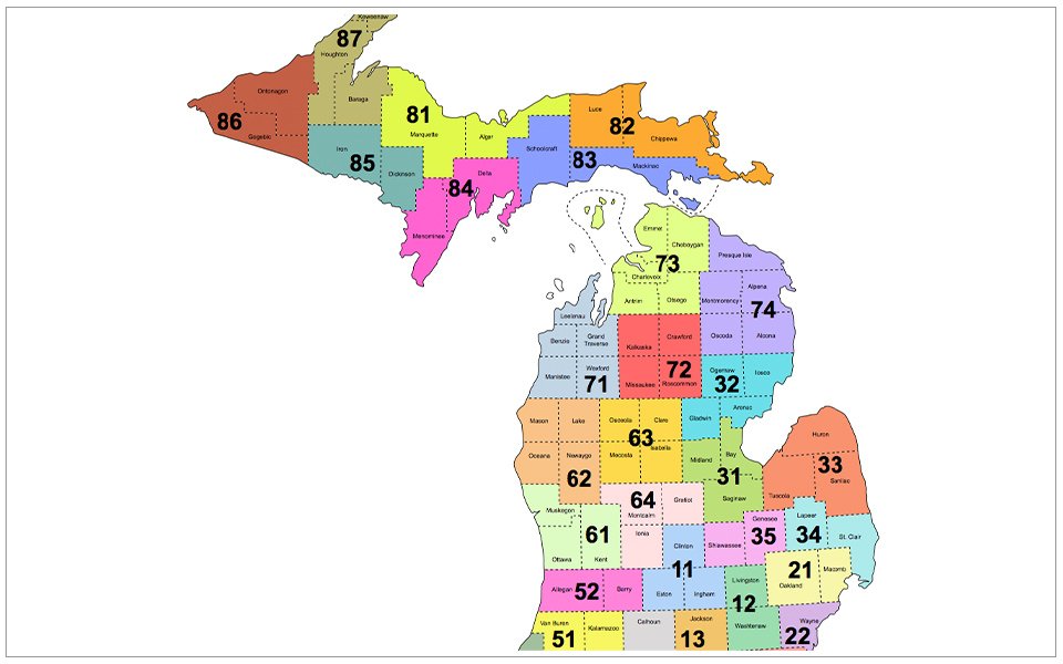 michigan state police posts locations