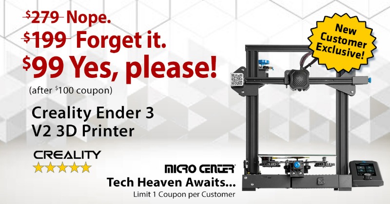 microcenter ender 3 coupon