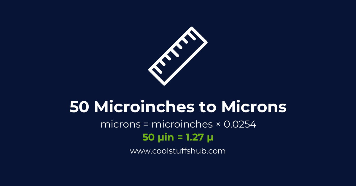 microinches to microns