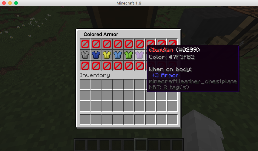 minecraft chestplate names