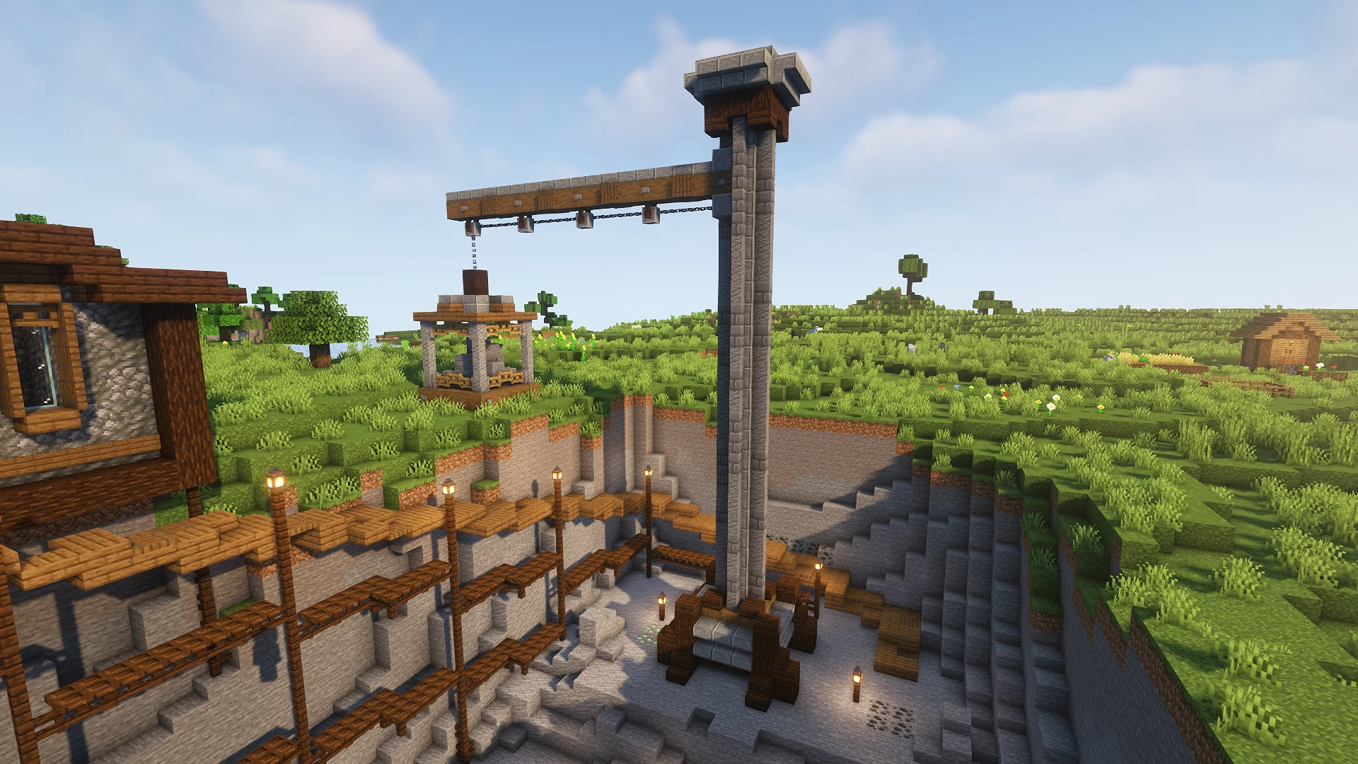 minecraft quarry design