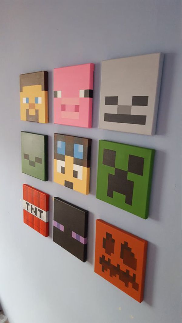 minecraft wall decor