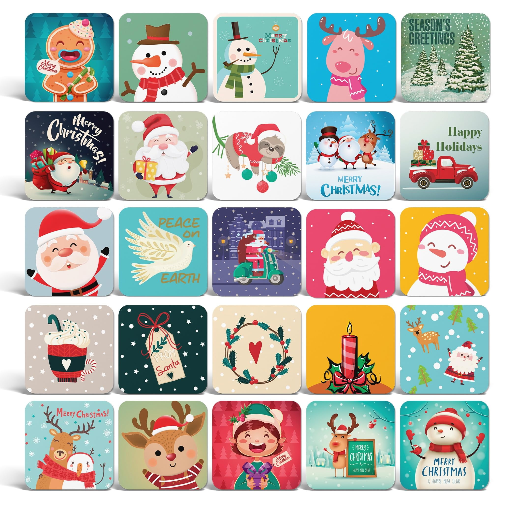 mini christmas cards with envelopes