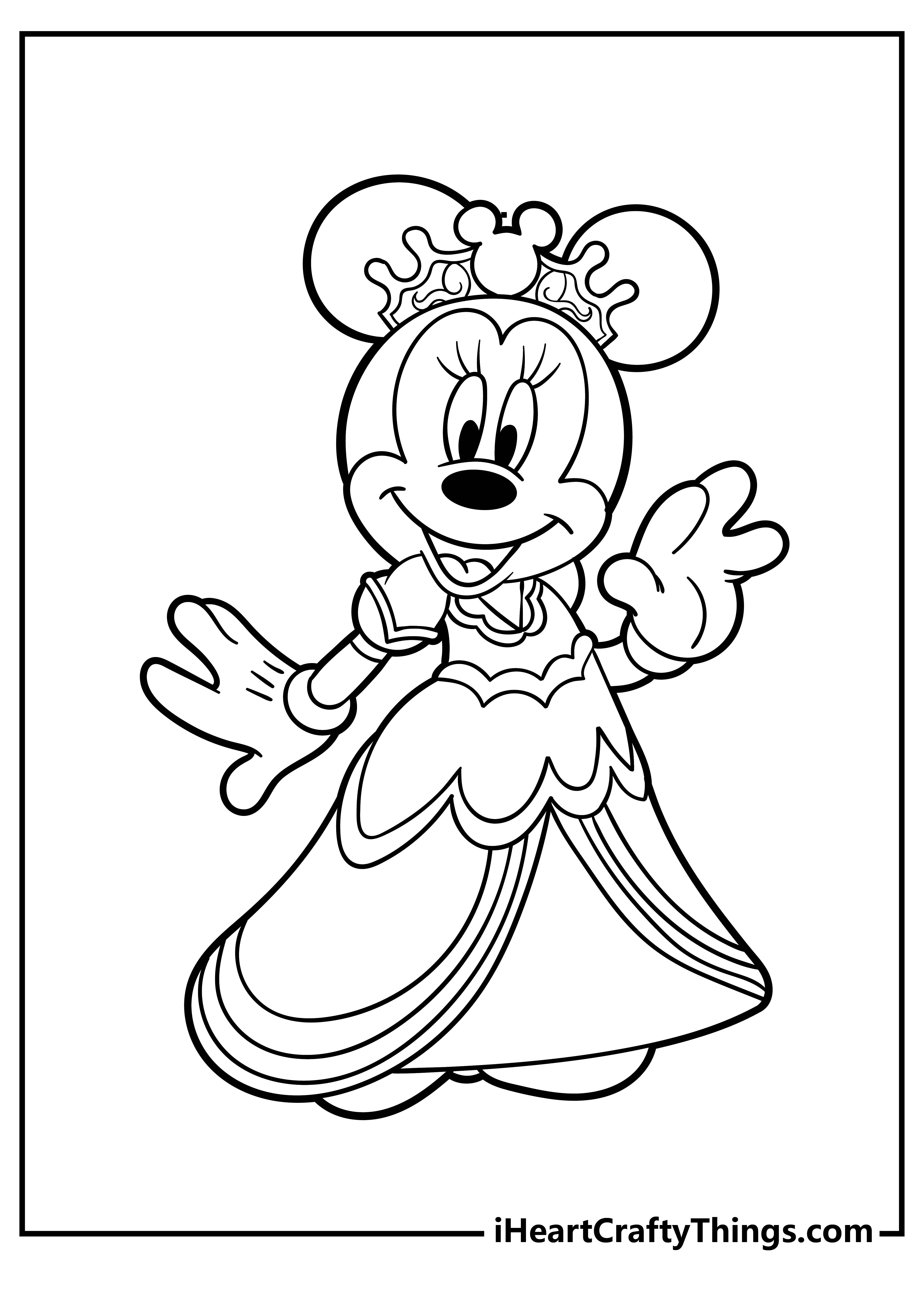 minnie mouse coloring pages