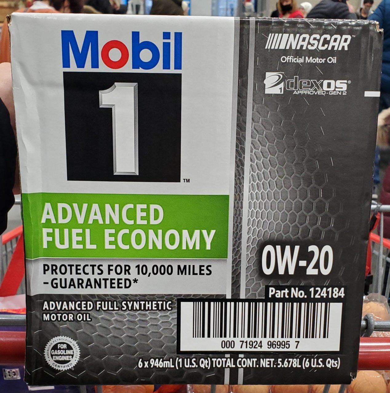 mobil 1 0w-20 costco