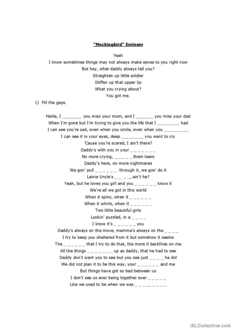 mockingbird lyrics