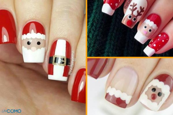 modelo de uñas de navidad