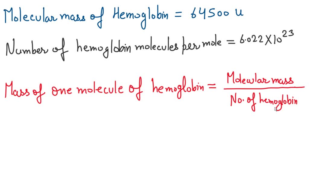 molar mass of hemoglobin