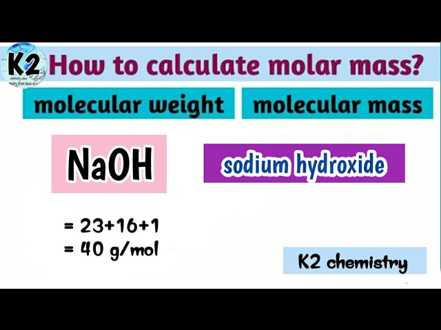 molar mass of sodium hydroxide