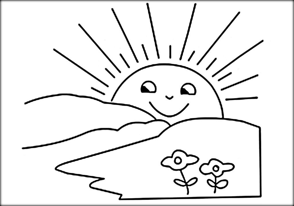 morning clipart black and white