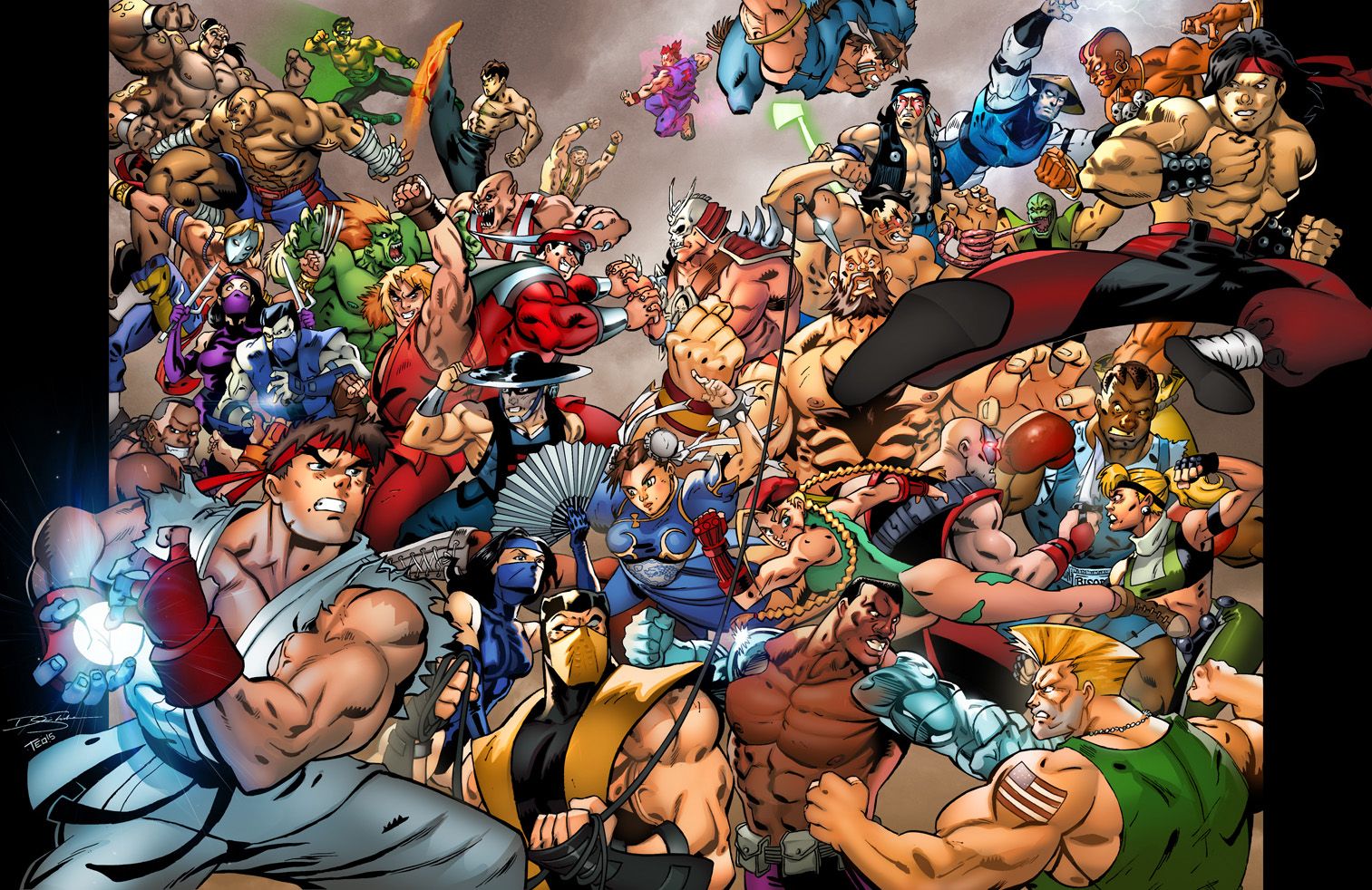 mortal kombat vs street fighter