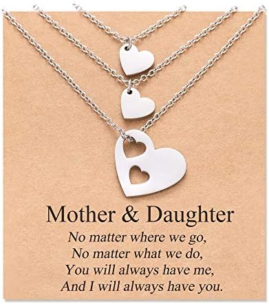 mother daughter necklace set