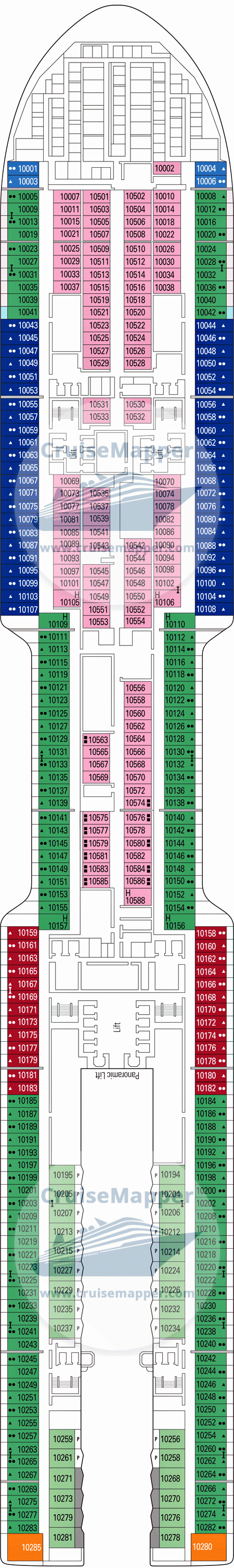 msc world america deck plan