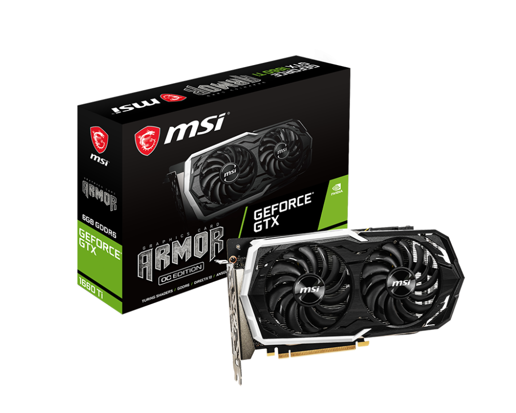 msi geforce gtx 1660 ti armor 6gb gddr6