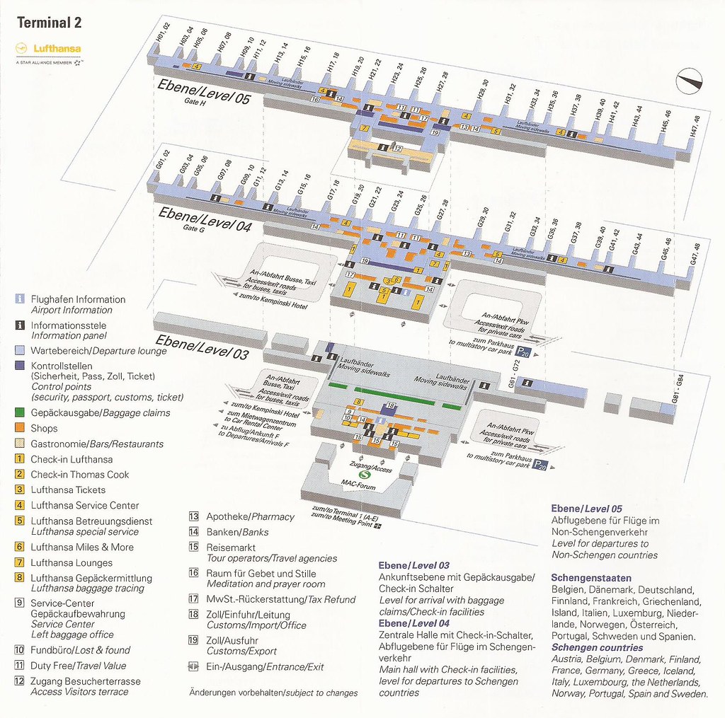 munich international airport terminal 2 map