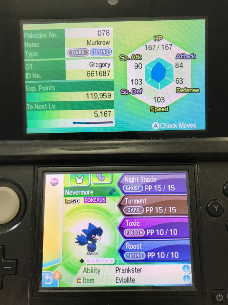 murkrow moveset