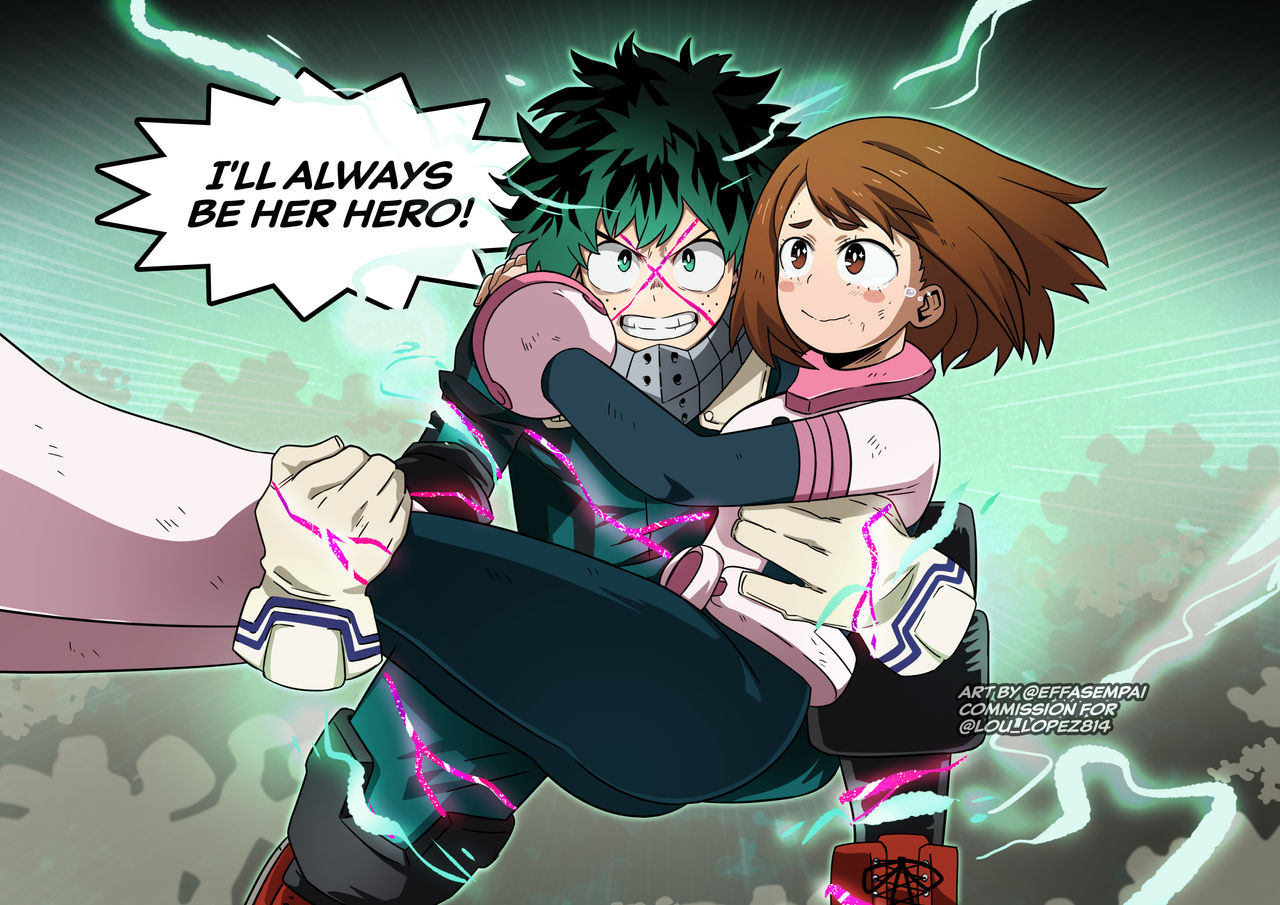 my hero academia ochako x deku