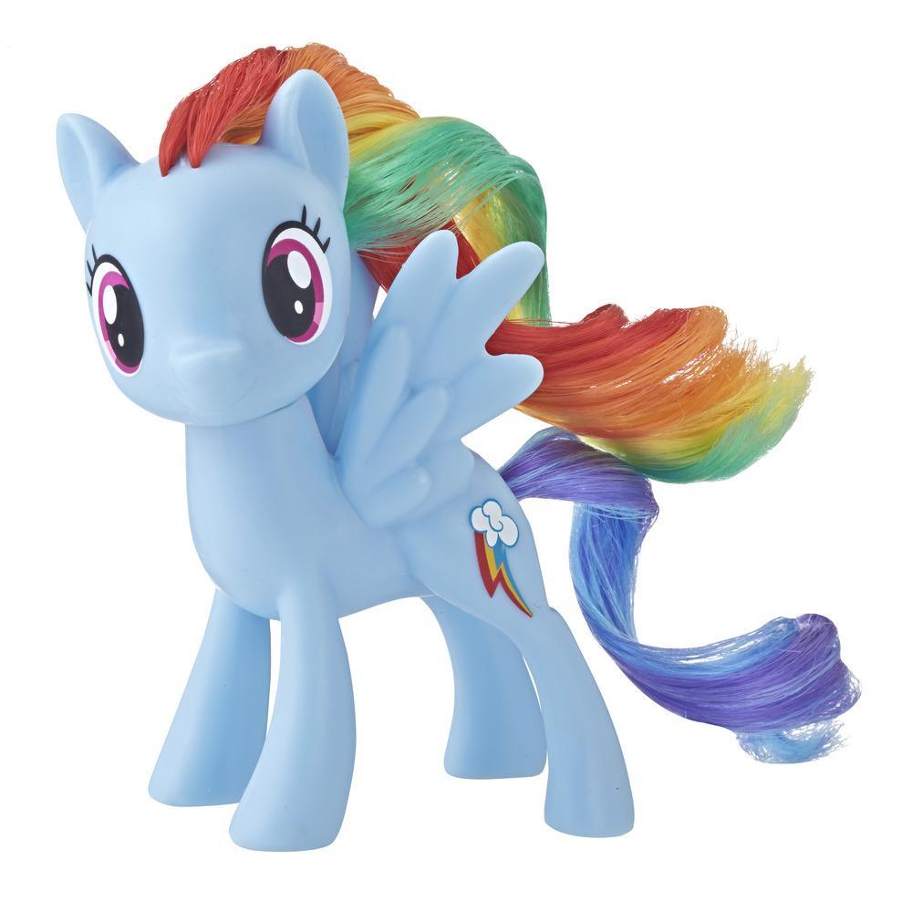 my little pony blue with rainbow hair