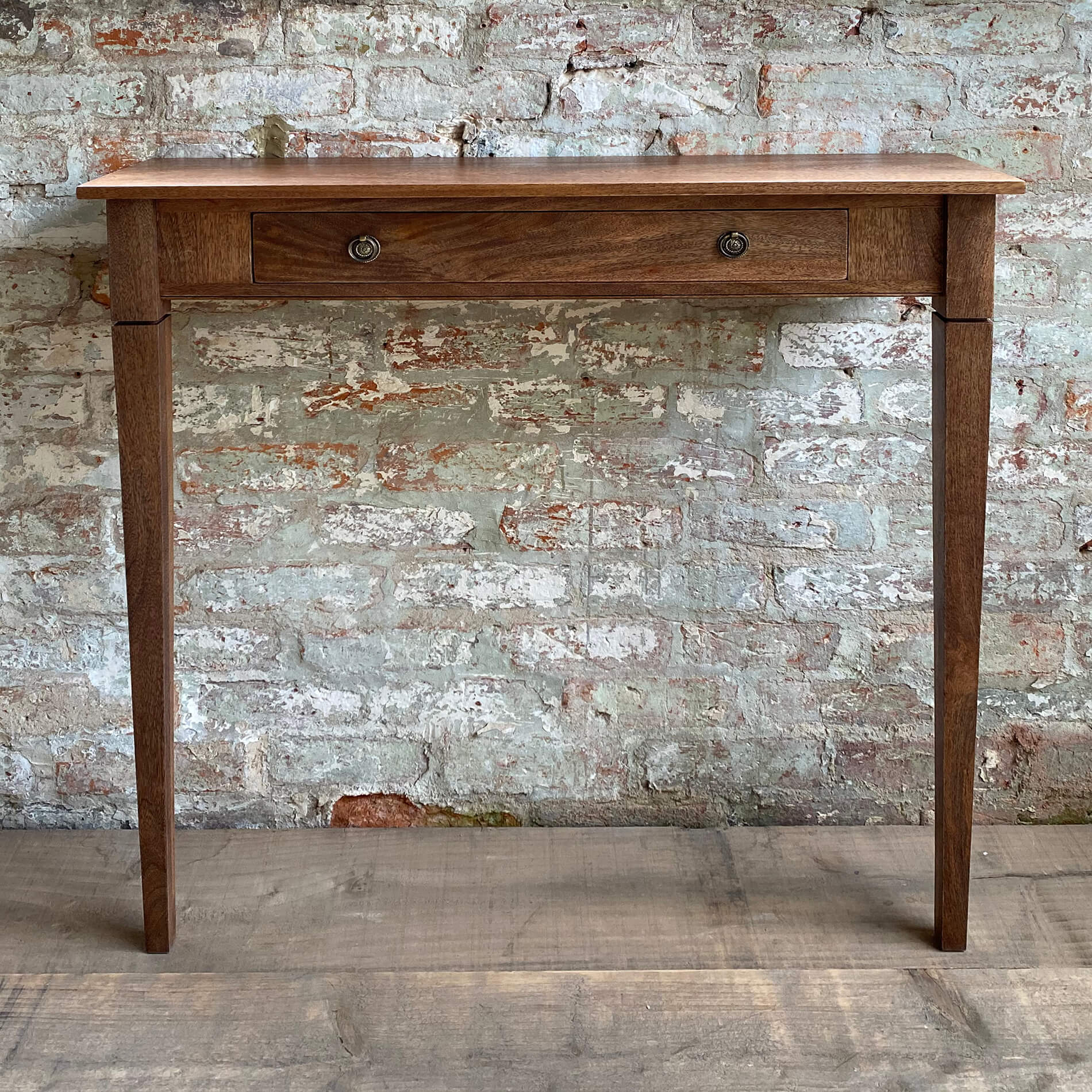 narrow antique console table